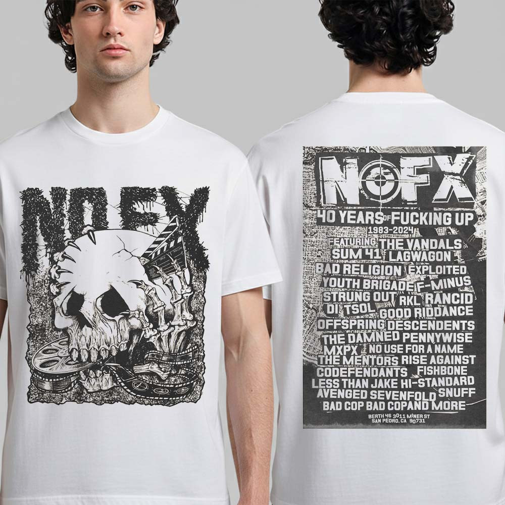 40 Years Of F Up Film NOFX T-Shirt Rock Music Fan Merch NOFX Lover Gift