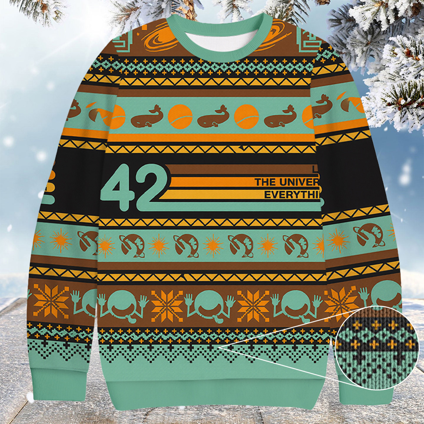 42 Is Everything Christmas Ugly Sweater Funny Xmas Clothes Christmas Gift For Son
