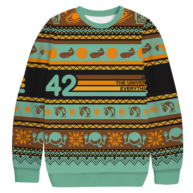 42 Is Everything Christmas Ugly Sweatshirt Holiday Lounge Wear Top Gift Ideas 42 Is Everything Christmas Ugly Sweatshirt Holiday Lounge Wear Top Gift Ideas