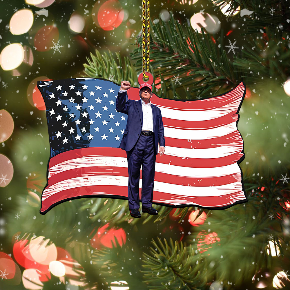 45 47 American Flag Ornament Patriotic Christmas Ornament Holiday Decor