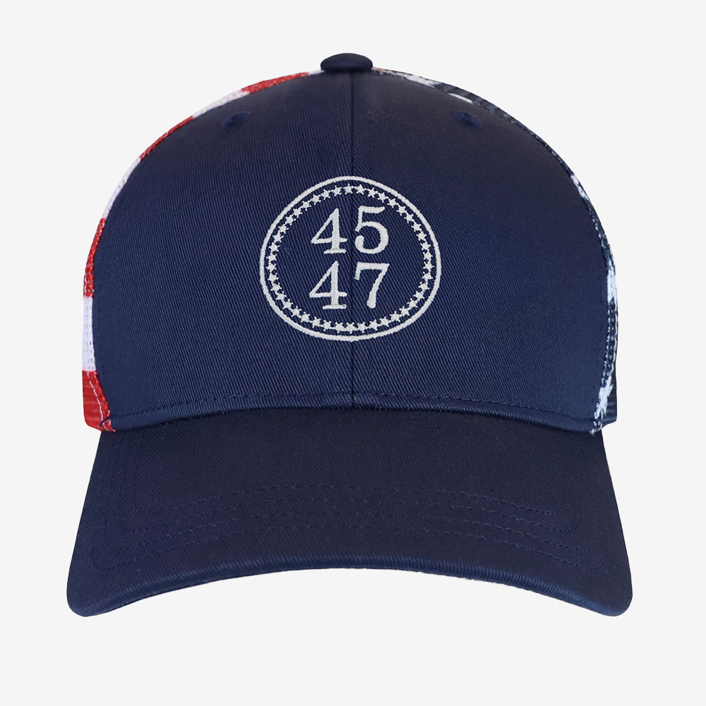 45 47 Flag Mesh Back Hat MAGA Support Trump Baseball Cap Unique Gifts For Republic