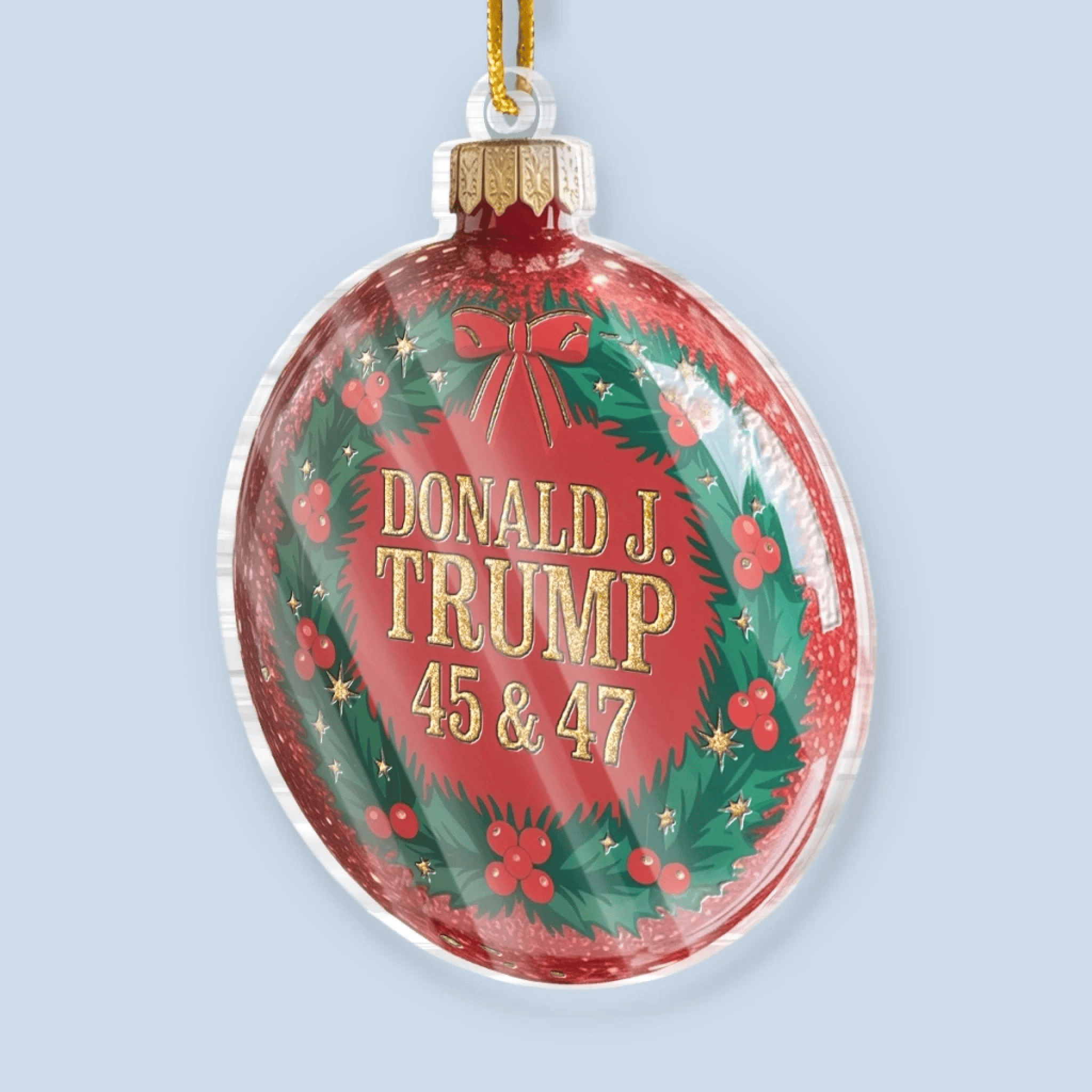 45 47 Republican State Acrylic Ornament US Patriotic Pride Christmas Gifts For Conservative Supporters