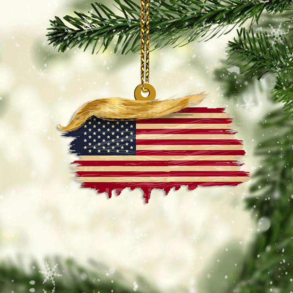 47 American Flag Ornament Xmas Tree Ornament Patriotic Christmas Decorations
