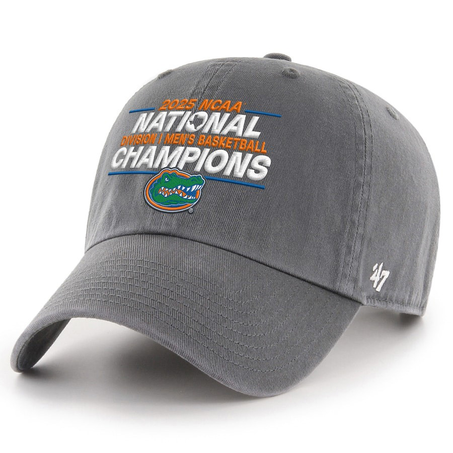 47 Charcoal Florida Gators 2025 NCAA Men's Basketball National Champions Hat Him Gifts