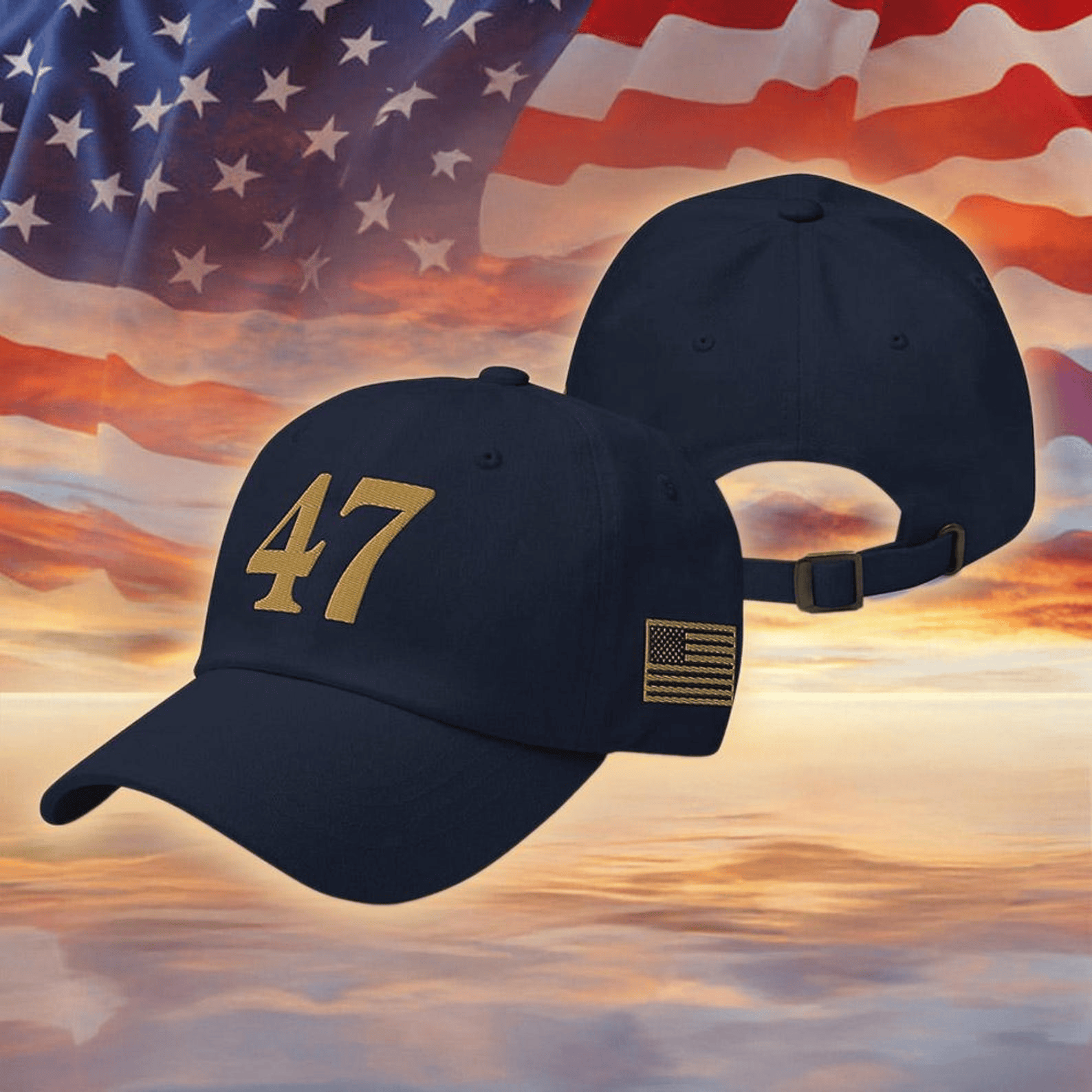 47 Charlie Kirk Conservative Embroided Cap Trump Gift For Supporter Patriotic Fans