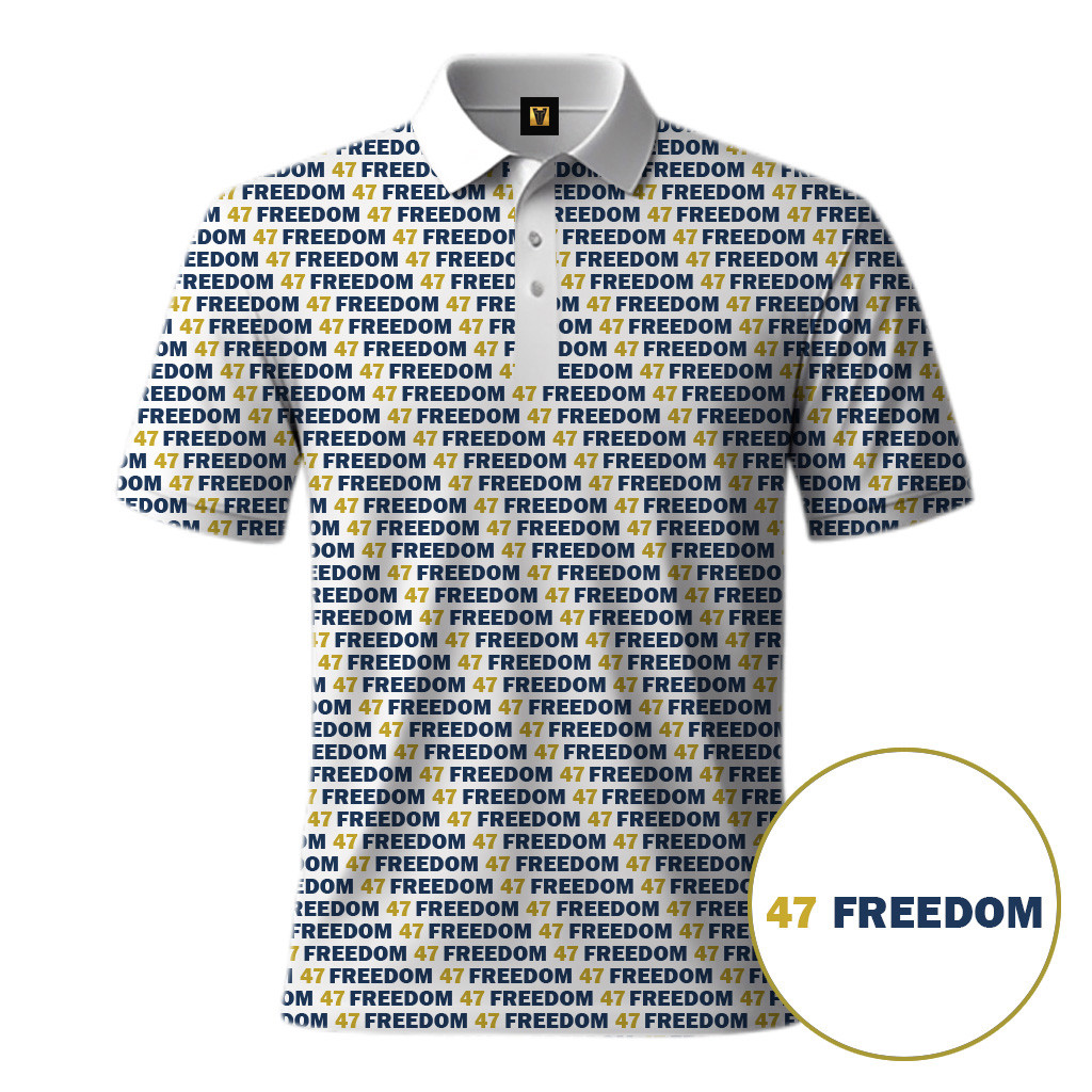 47 Charlie Kirk Polo Shirt Freedom Shirt Charlie Kirk Merchandise Patriotic Gifts For Dad