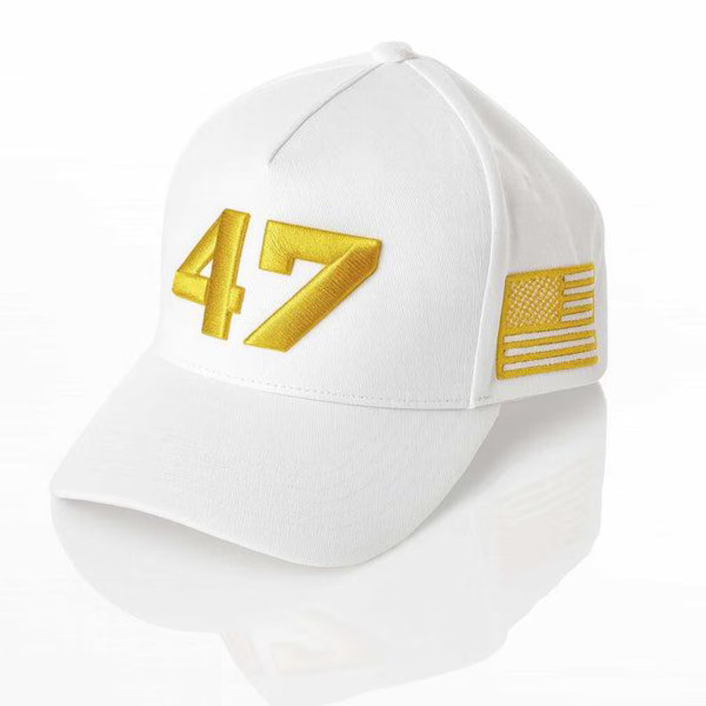 47 Hat Charlie Kirk Gold USA Flag Hat 45 47 Trump Merch Kirk Merch Dad Gifts
