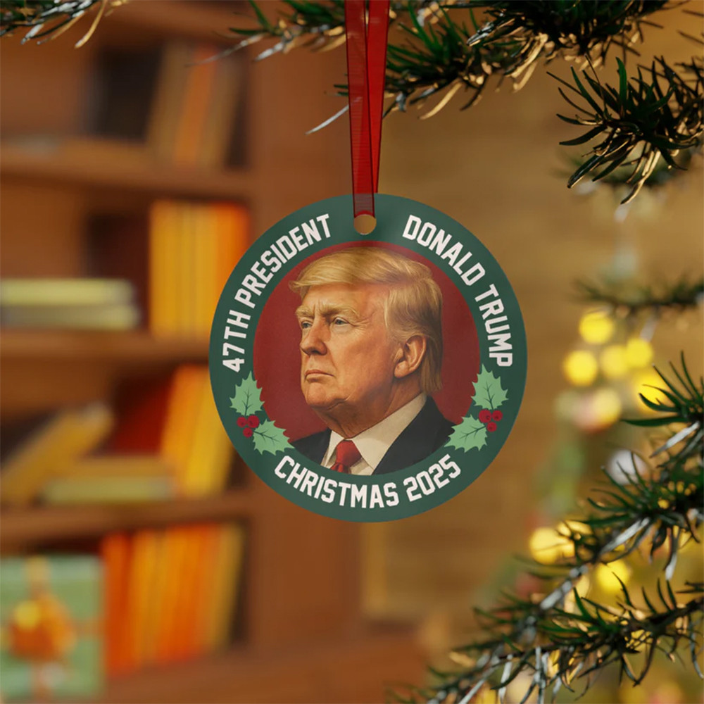 47th President 2025 Christmas Tree Ornament Xmas Decor Christmas Gift Ideas For Men