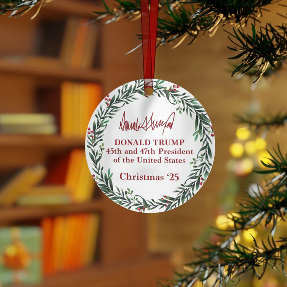47th President Signature Christmas Tree Ornament Home Decor Christmas Gifts For Father