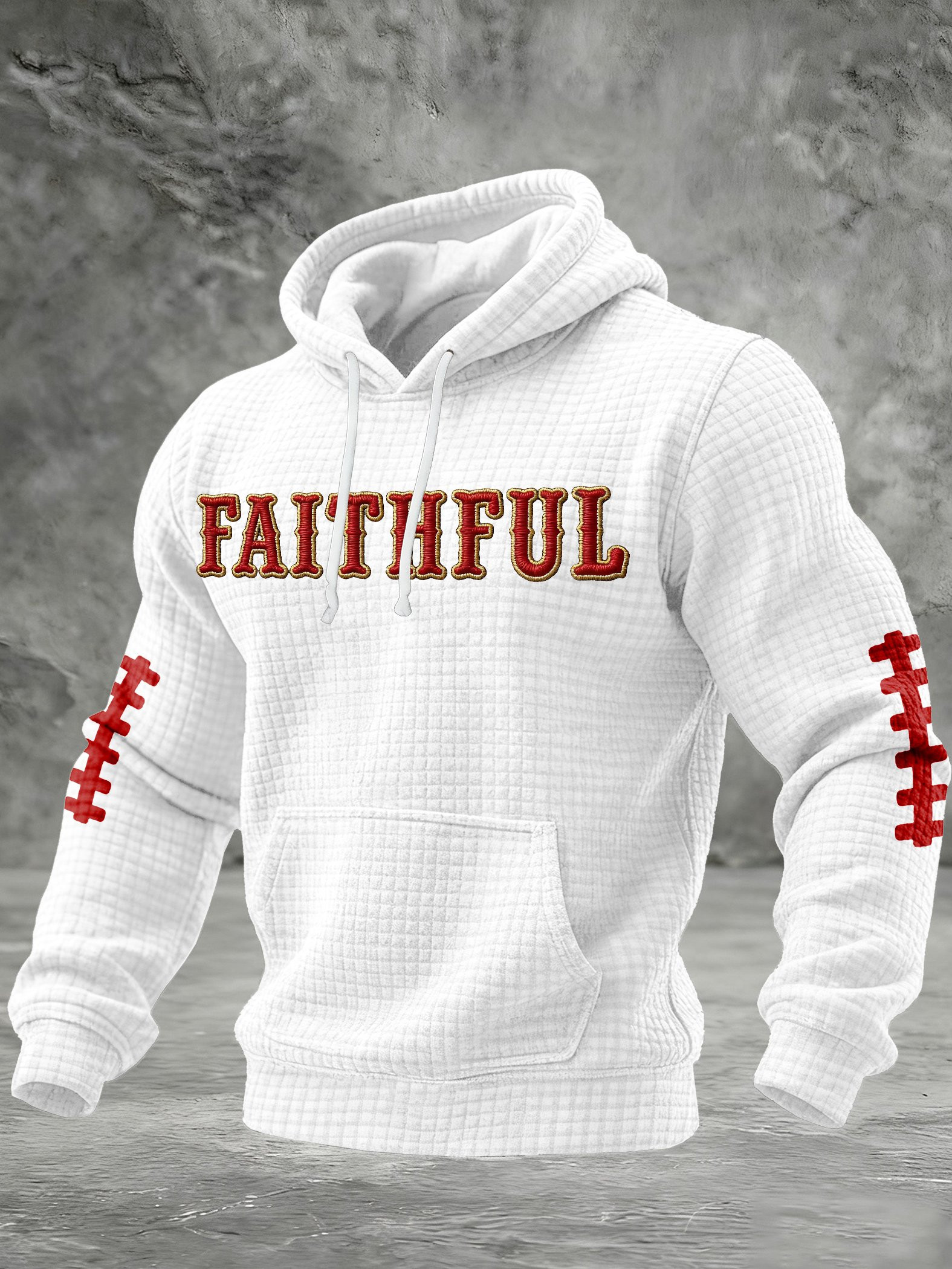 49ers Super Bowl Waffle Hoodie Faithful San Francisco Football Hoodie Pride 49ers Merch