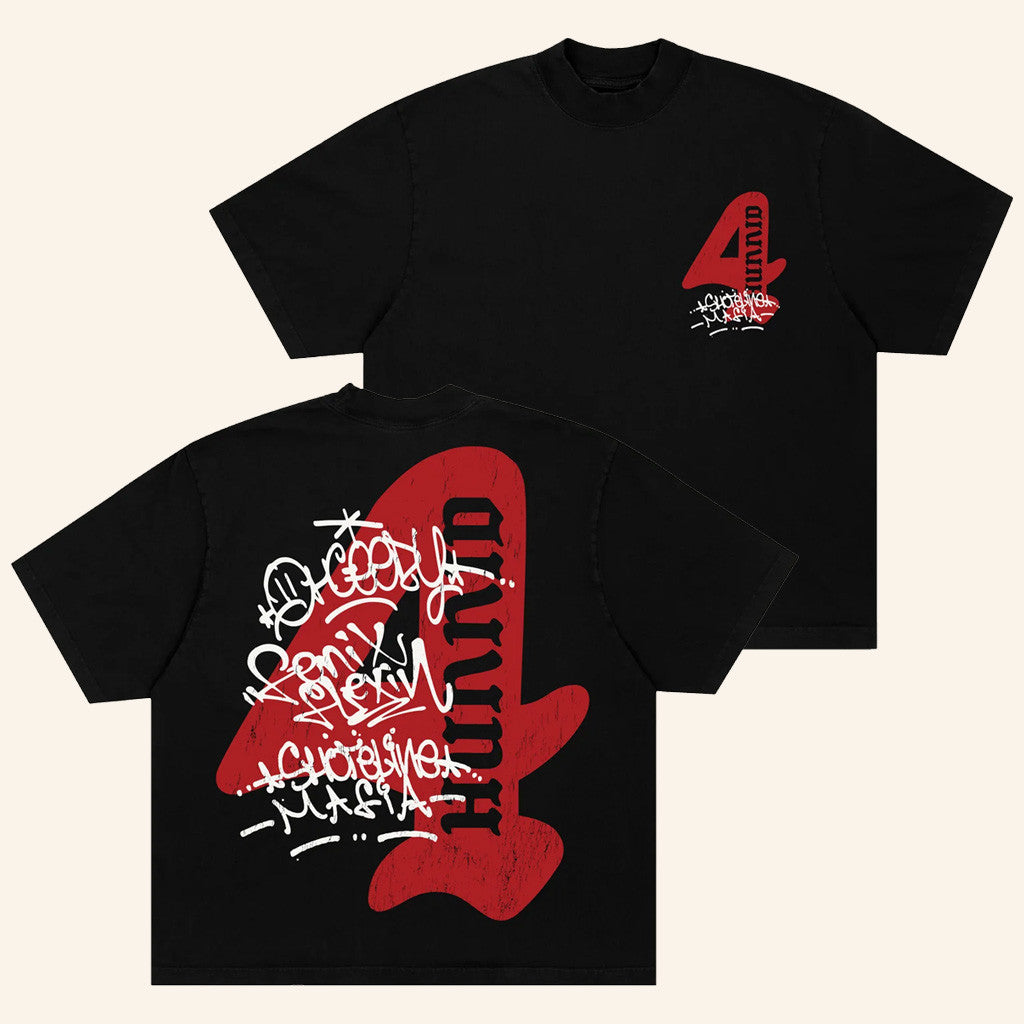 4Hunnid Merch 4Hunnid X Shoreline Mafia T-Shirt Gift Ideas For Husband 4Hunnid Merch 4Hunnid X Shoreline Mafia T-Shirt Gift Ideas For Husband