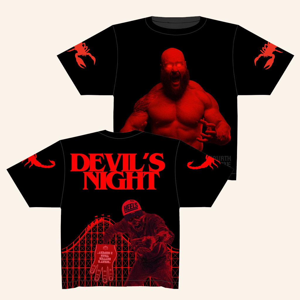 4Th Rope Merch Devil's Night Fourth Rope Beast Mode Red T-Shirt Best Gifts For Dad