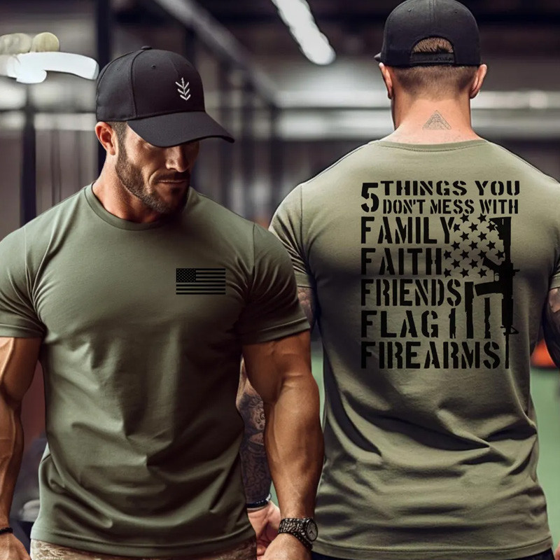 5 Things You Don't Mess With T-Shirt Veteran Themed Shirt Unique Gift For Husband