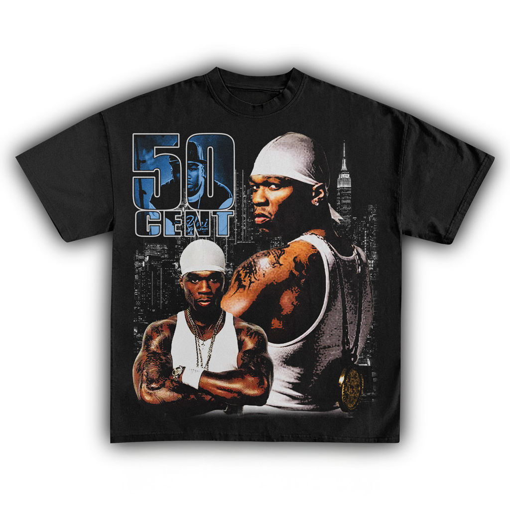 50 Cent Black T-Shirt 50 Cent Merch Gifts For Music Lovers