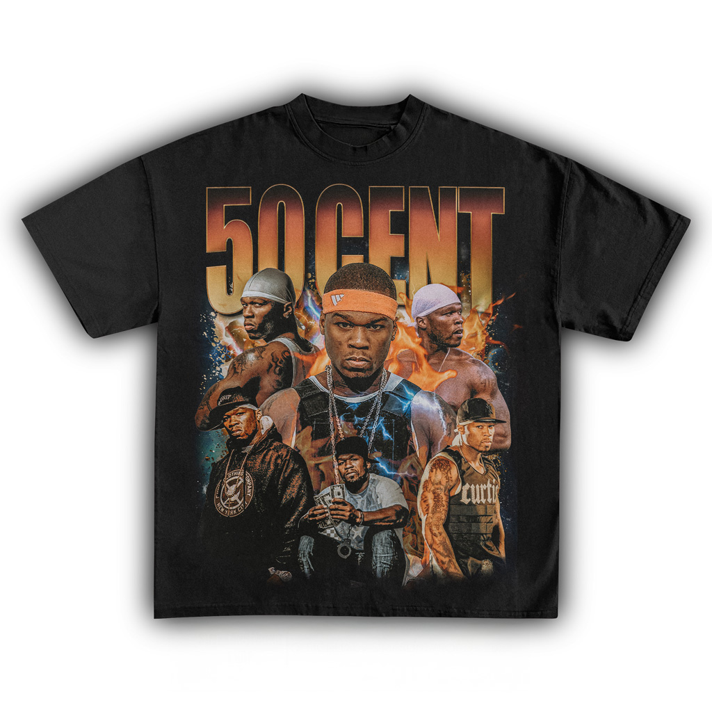 50 Cent Get Rich Or Die Tryin Black T-Shirt 50 Cent Merch Gifts For Men