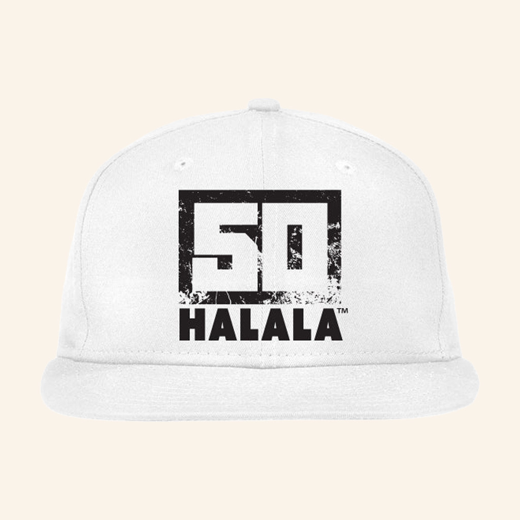 50 Cent Merch 50 Halala Snapback Hat Best Gifts For Music Lovers 50 Cent Merch 50 Halala Snapback Hat Best Gifts For Music Lovers
