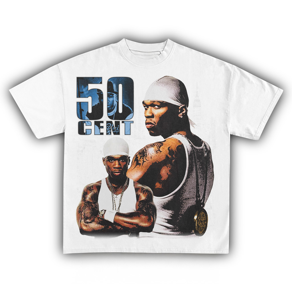 50 Cent White T-Shirt 50 Cent Merch Birthday Gifts For Music Lovers 50 Cent White T-Shirt 50 Cent Merch Birthday Gifts For Music Lovers