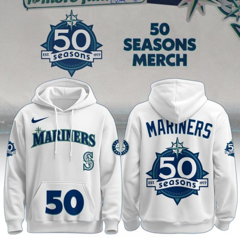 50 Seasons Merch Seattle Mariners Hoodie Baseball Apparel Gift For Boyfriend