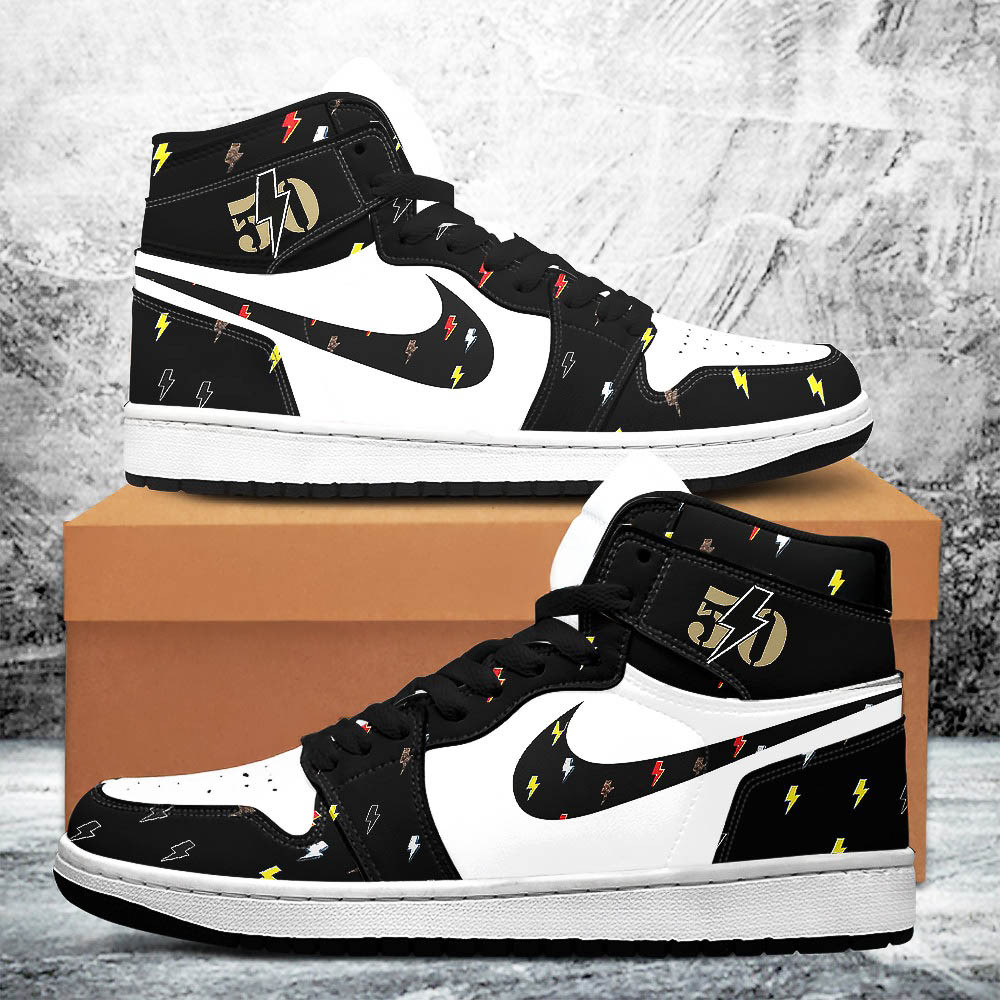 50 Years Rock Music AJ1 Sneaker Birthday Gifts For Music Lovers