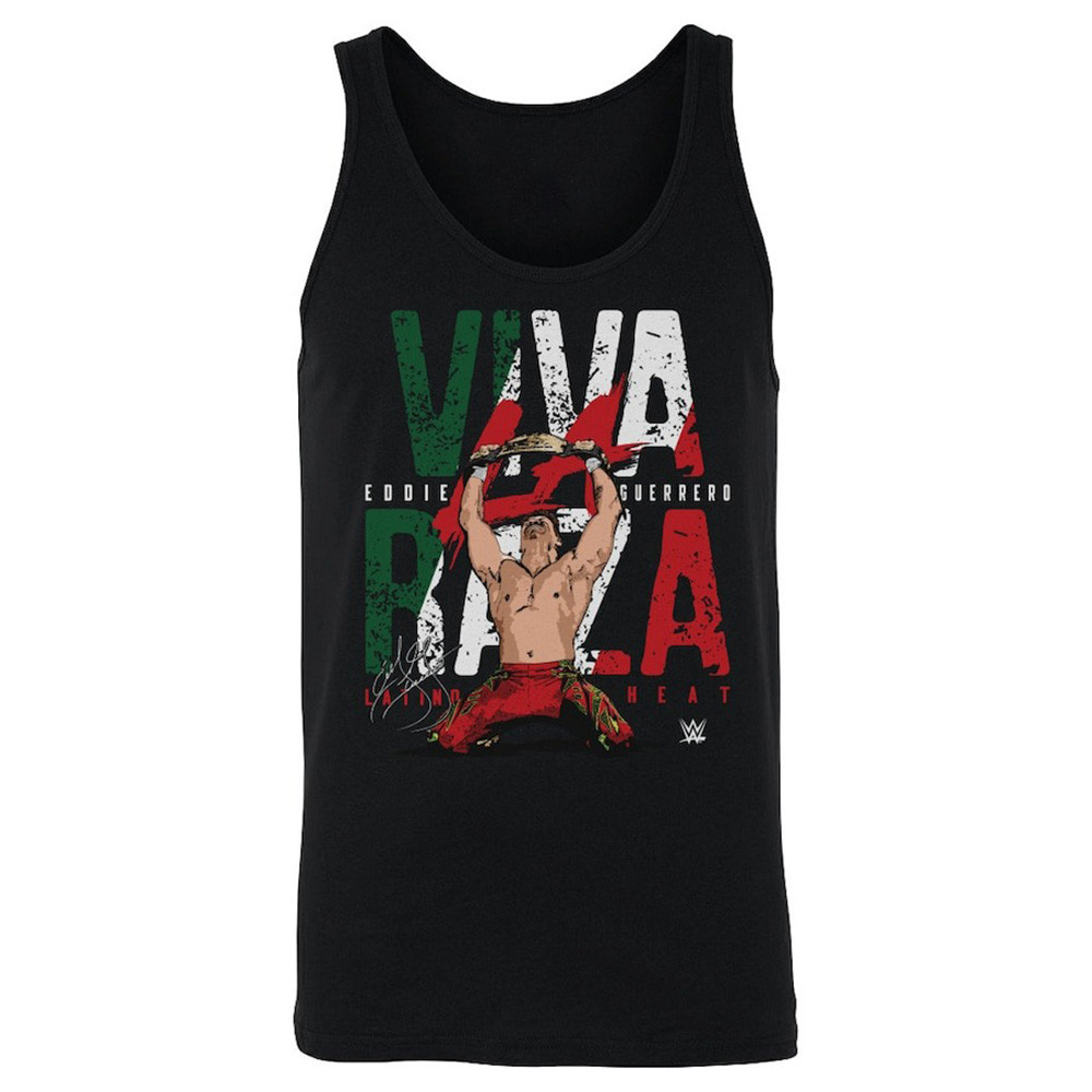 500 Level Black Eddie Guerrero Viva La Raza Tank Top Gift For Men's
