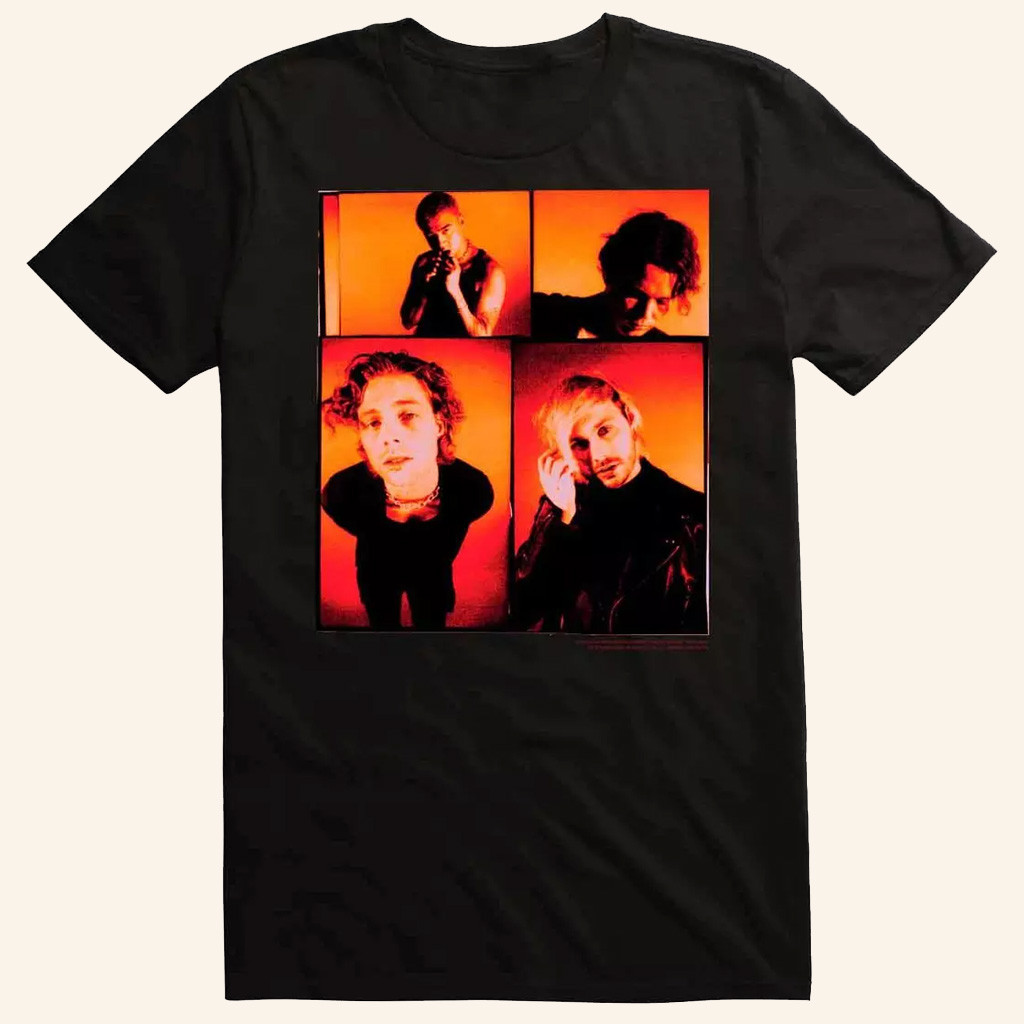 5SOS Merch 5 Seconds Of Summer Panels T-Shirt Music Gift Ideas For Guys