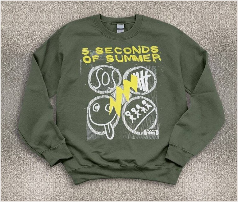 5Sos Sweatshirt, 5 Seconds Of Summer Starry Night Shirt, 5Sos Tour Concert, Gift For Men Gifts For Him