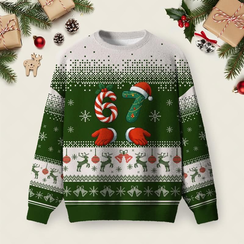 6 7 Christmas Ugly Sweater Six Seven Meme Sweater Funny Xmas Clothing Gifts For Brother