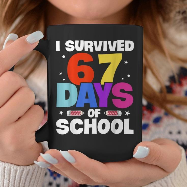 67 School Days Mug Pencil Graphic End Of Year Cute Teacher Student Gift Ideas