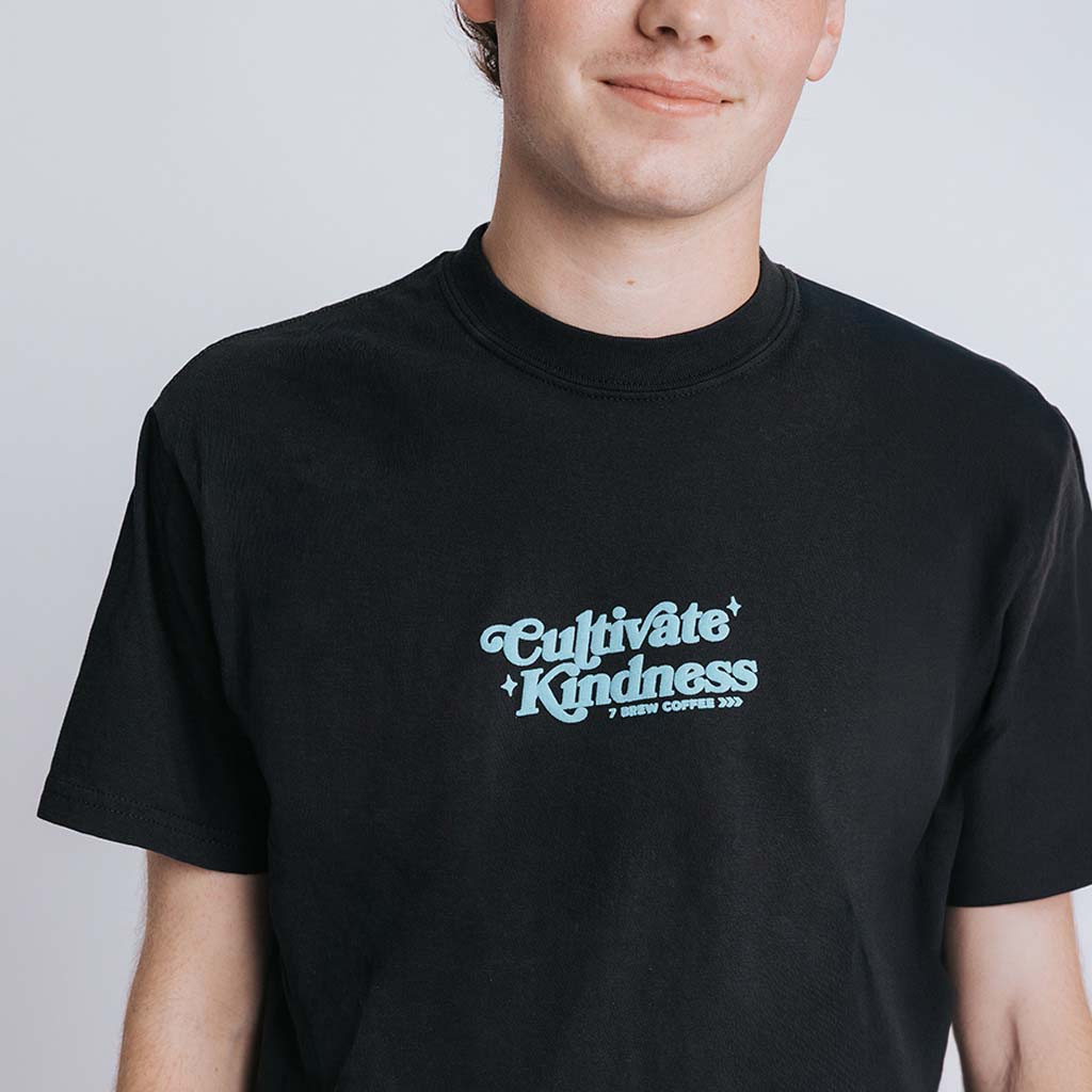 7 Brew Merch Cultivate Kindness Shirt Start Each Day With A Grateful Heart T-Shirt Black