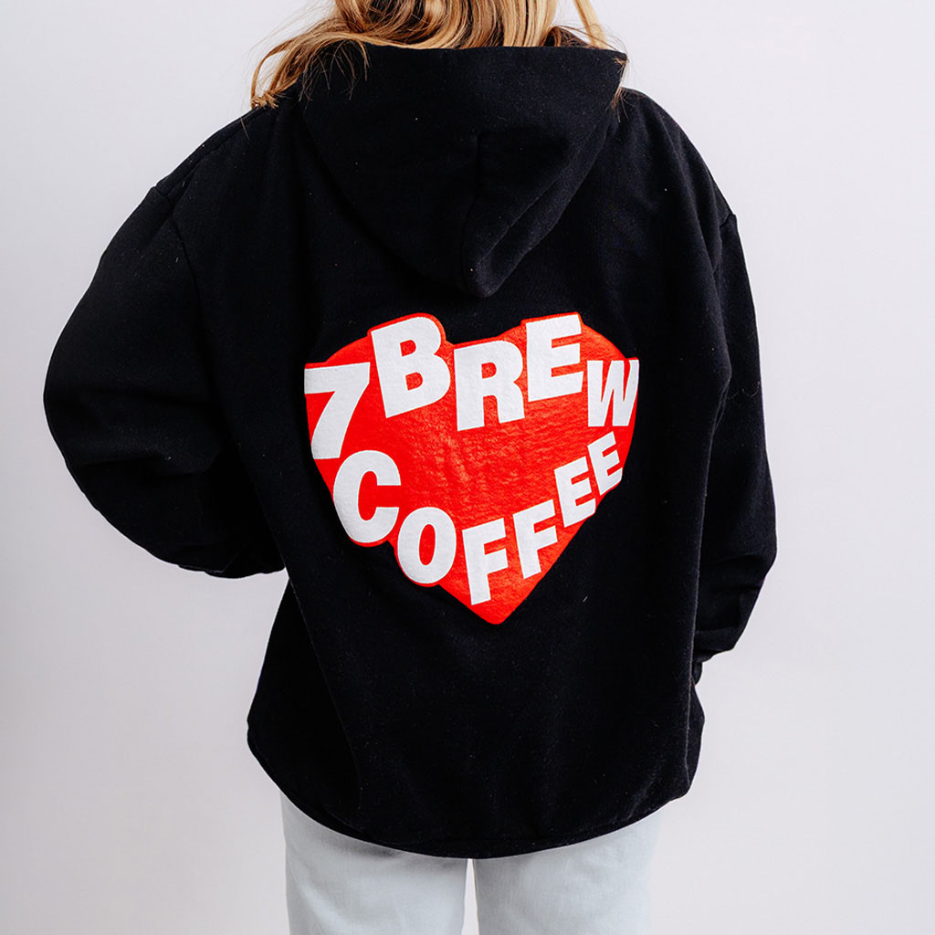 7 Brew Merch Heart Eyes Hoodie 7Brew Lover Hoodie Gift Ideas For Him-1