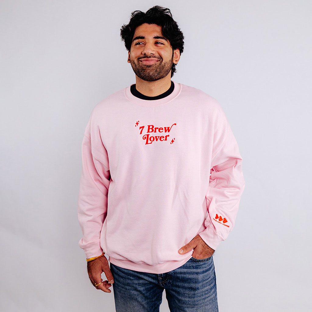 7 Brew Merch Heartthrob Crewneck 7 Brew Lover Sweatshirt Gift Ideas For Brother-1