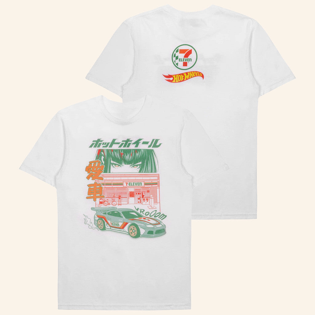 7 Collection Merch 7 Eleven X Hot Wheels Anime T-Shirt Gifts For Friends