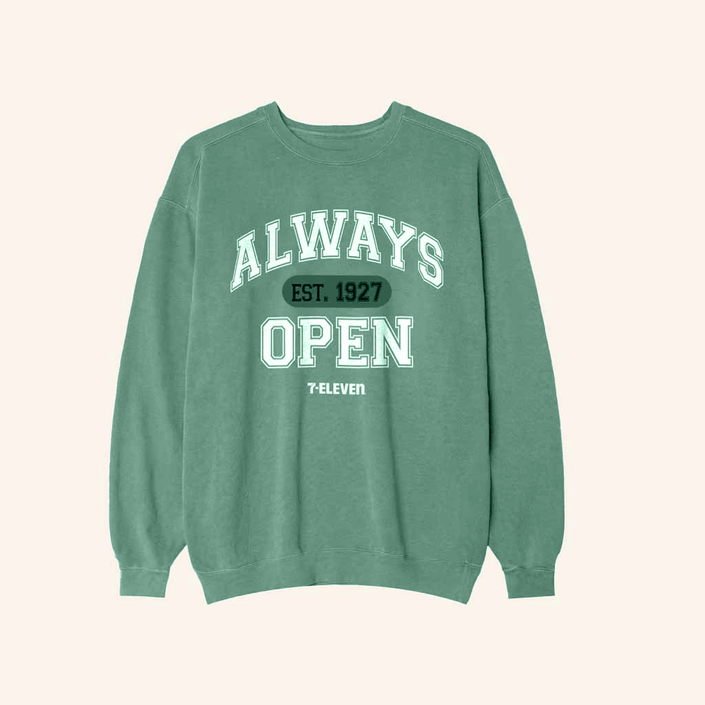 7 Collection Merch Always Open Gym Crewneck Sweatshirt Birthday Gift For Husband 7 Collection Merch Always Open Gym Crewneck Sweatshirt Birthday Gift For Husband