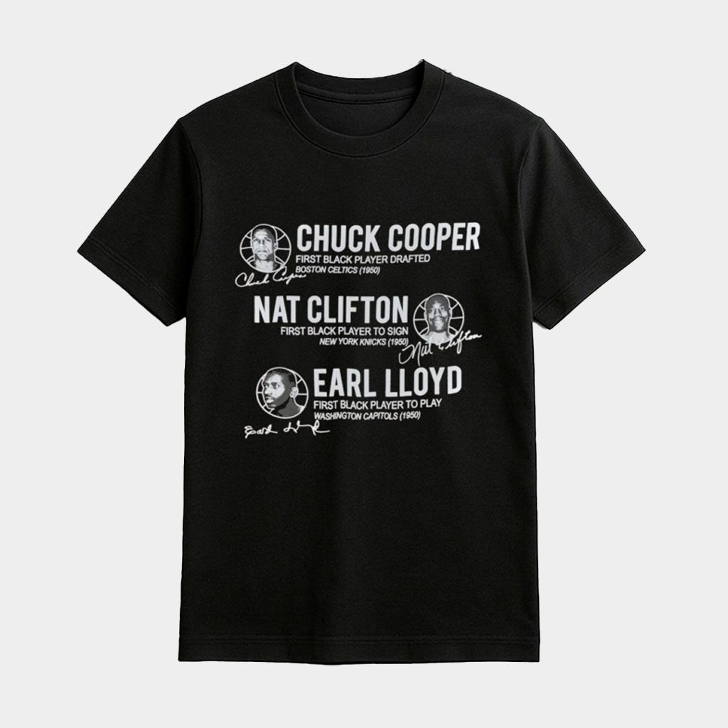 75Th Anniversary Pioneers Cooper Clifton Lloyd Shirt First Black Basketball Player T-Shirt Gift