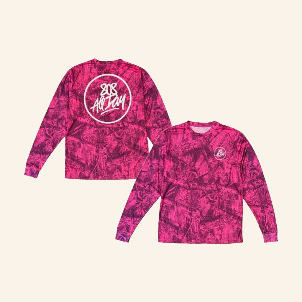 808 All Day Merch 808 All Day Pink Real Tree Camo Long Sleeve T-Shirt Gifts For Her 808 All Day Merch 808 All Day Pink Real Tree Camo Long Sleeve T-Shirt Gifts For Her