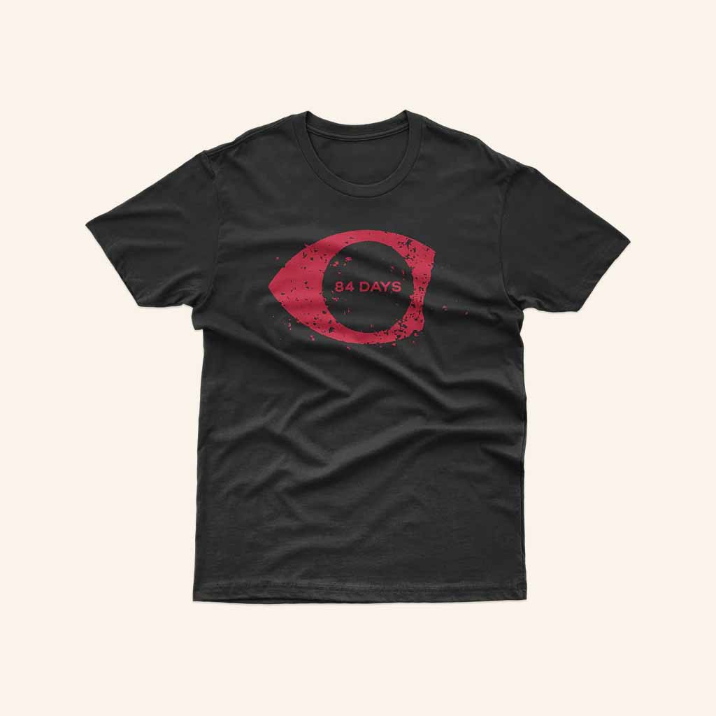 84 Days Merch Eyeball Logo Black T-Shirt Birthday Gift For Dudes 84 Days Merch Eyeball Logo Black T-Shirt Birthday Gift For Dudes