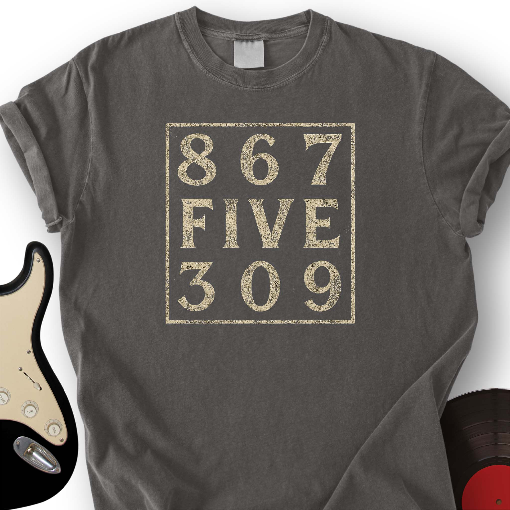 867 Five 309 T-Shirt Music Lover Graphic Tees Retro Song Vintage Gift For Eighties Fans