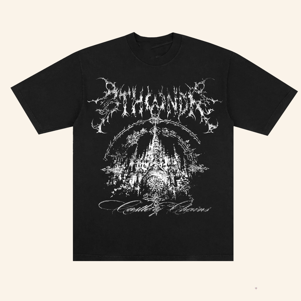 8THWNDR Merch Castle Of Chains Black T-Shirt Great Gifts For Husband