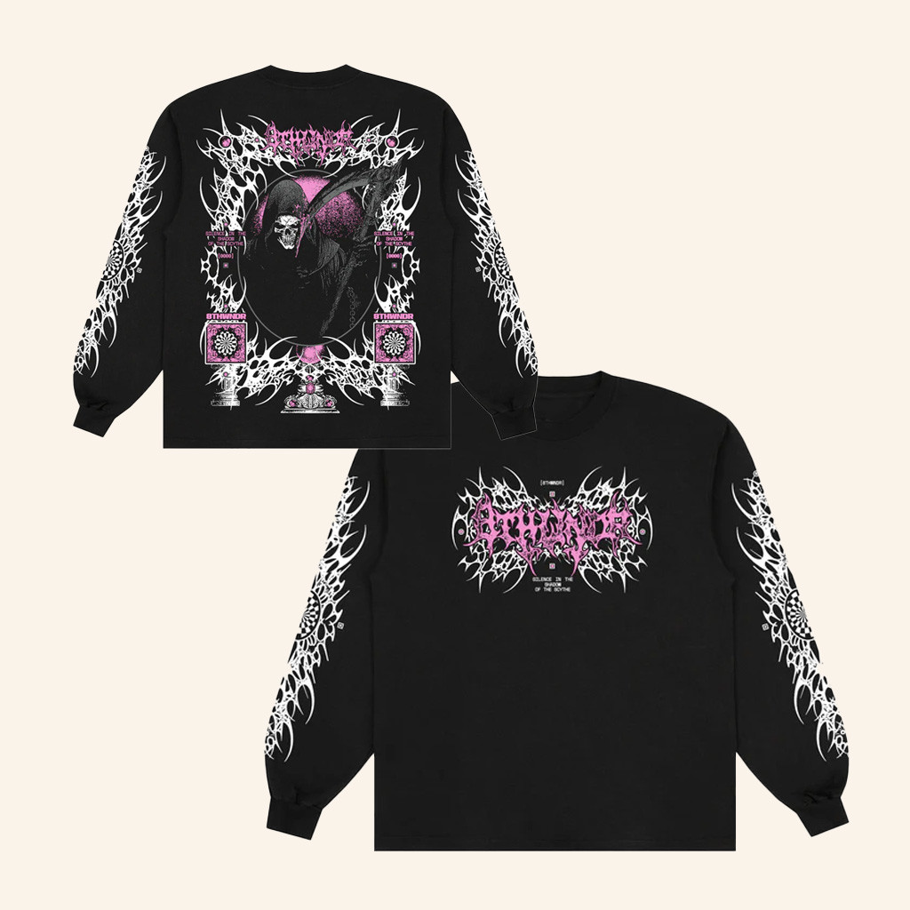 8THWNDR Merch Reaper Long Sleeve T-Shirt Black Gifts For My Boyfriend 8THWNDR Merch Reaper Long Sleeve T-Shirt Black Gifts For My Boyfriend