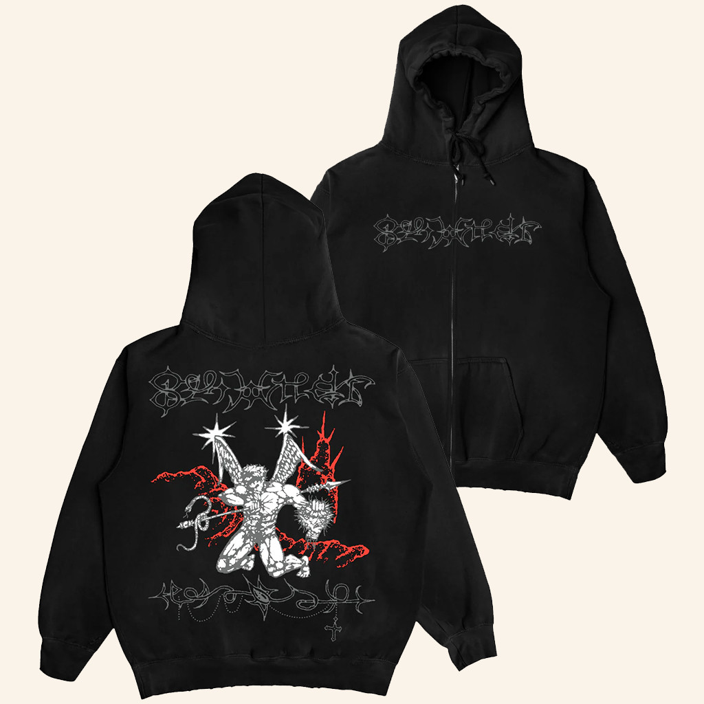 8Thwndr Merch Sacrifice Black Zip Hoodie Birthday Ideas For Boyfriend