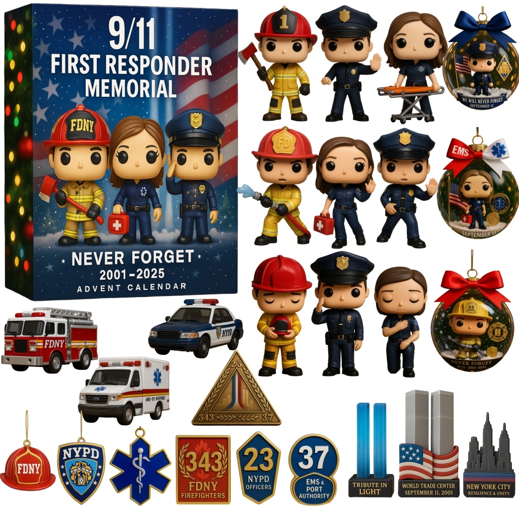 9 11 First Responder Memorial Advent Calendar 24 Day Advent Calendar Xmas Gifts