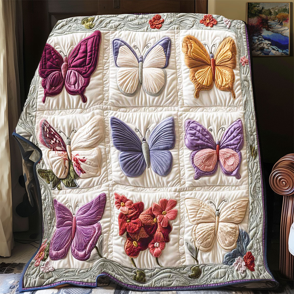 9 Colorful Butterfly Quilt Blanket Throws And Blankets Christian Gifts For Ladies