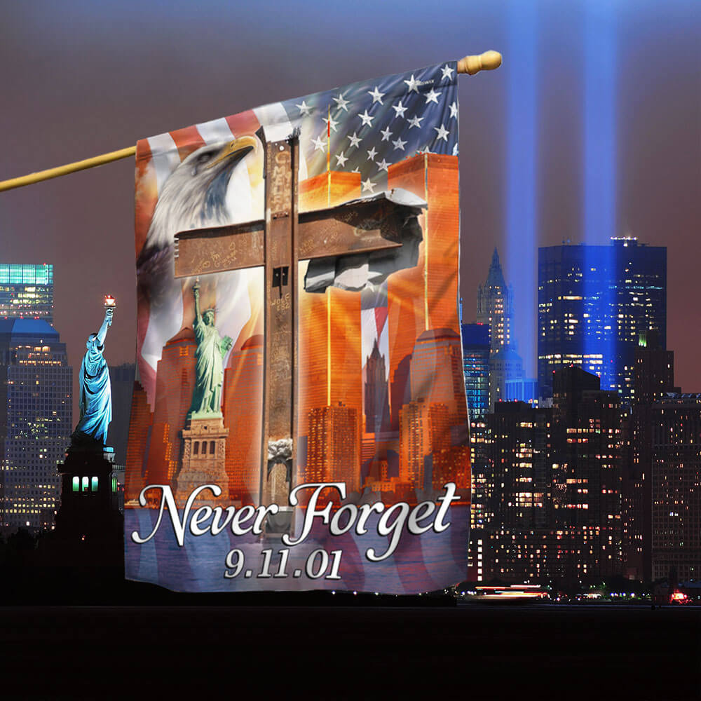 911 Flag Never Forget September 11 American Eagle Memorial Flag