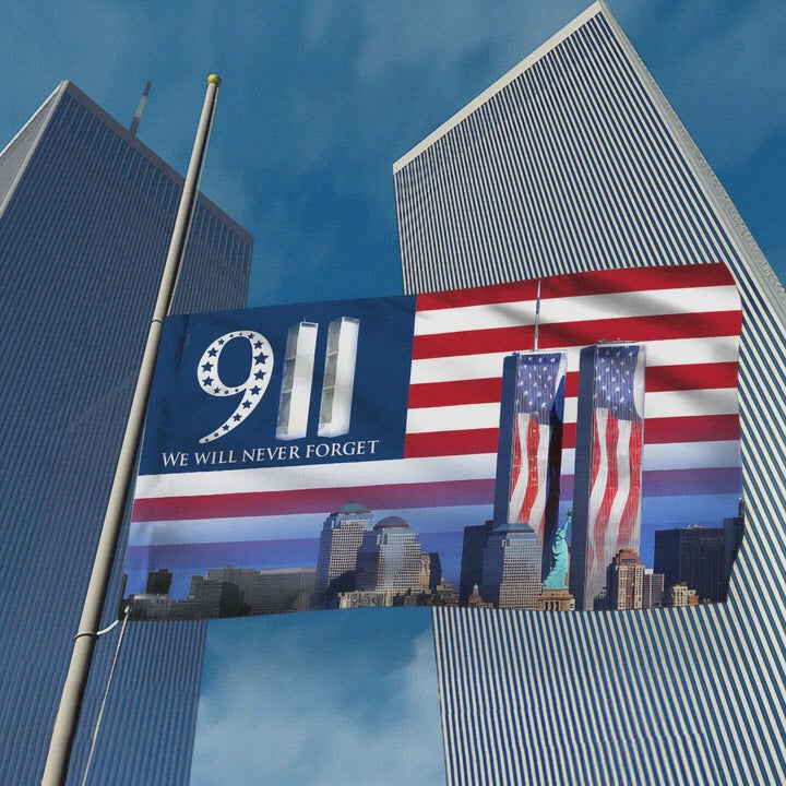 911 Grommet Flag We Will Never Forget 911 Patriot Day