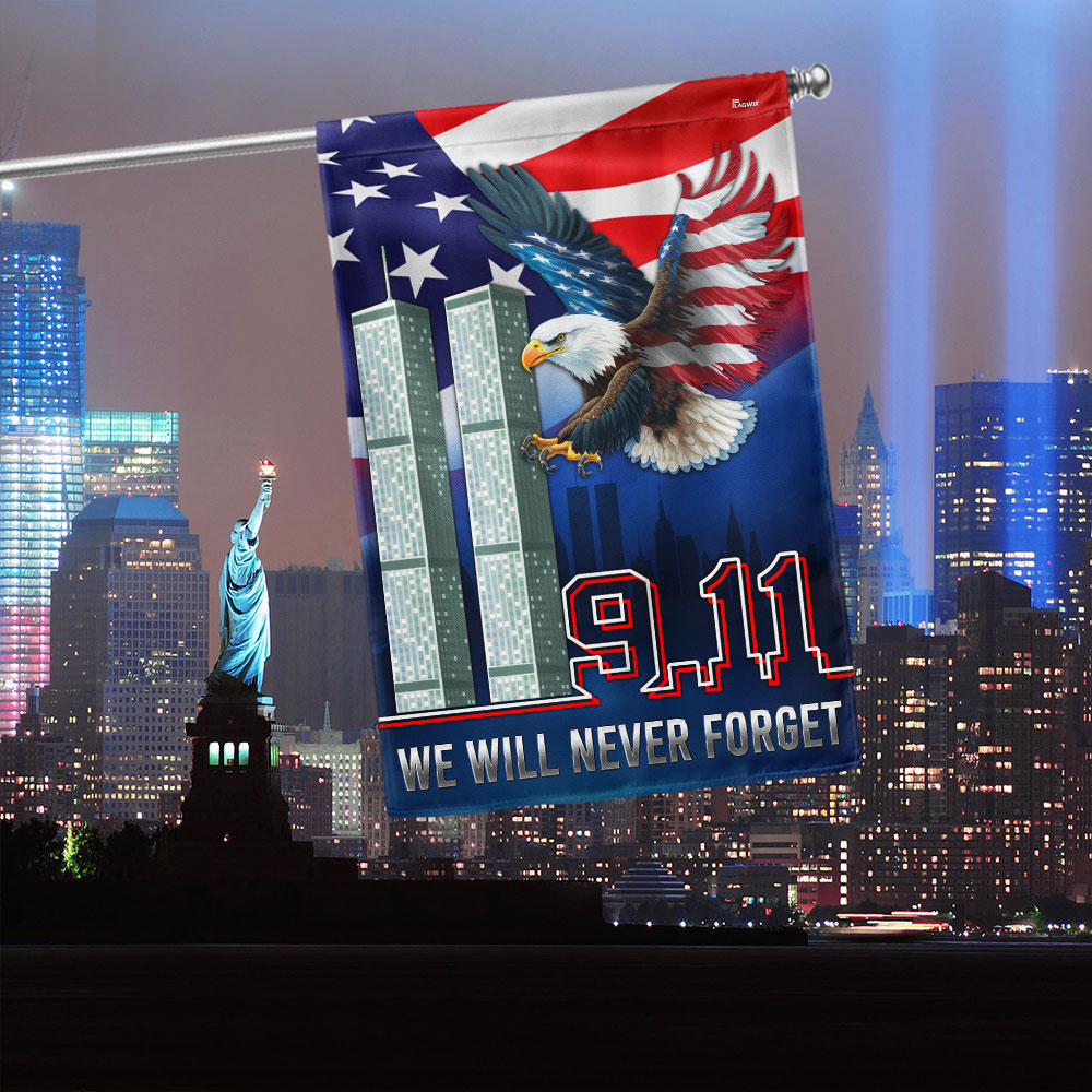 911 Patriot Day 9 11 September 11 Never Forget Flag