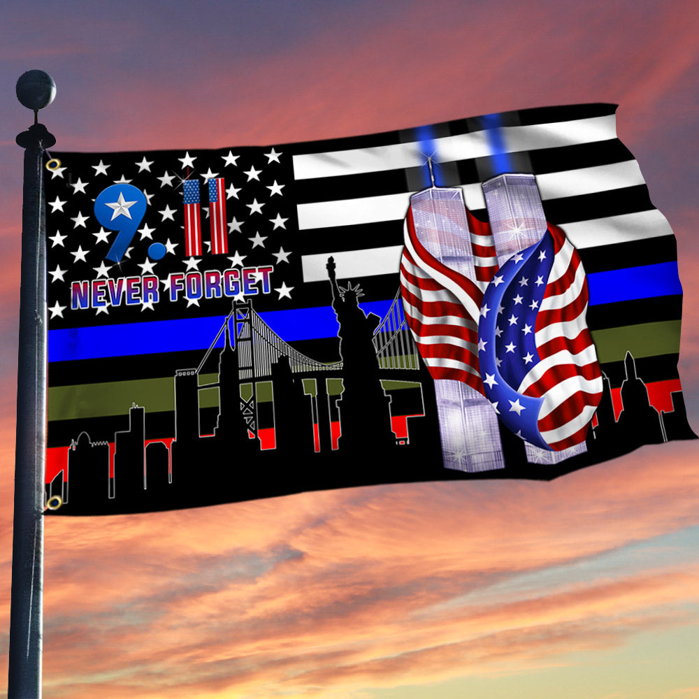 911 Patriot Day Grommet Flag September 11 Attacks Never Forget 9 11(2)