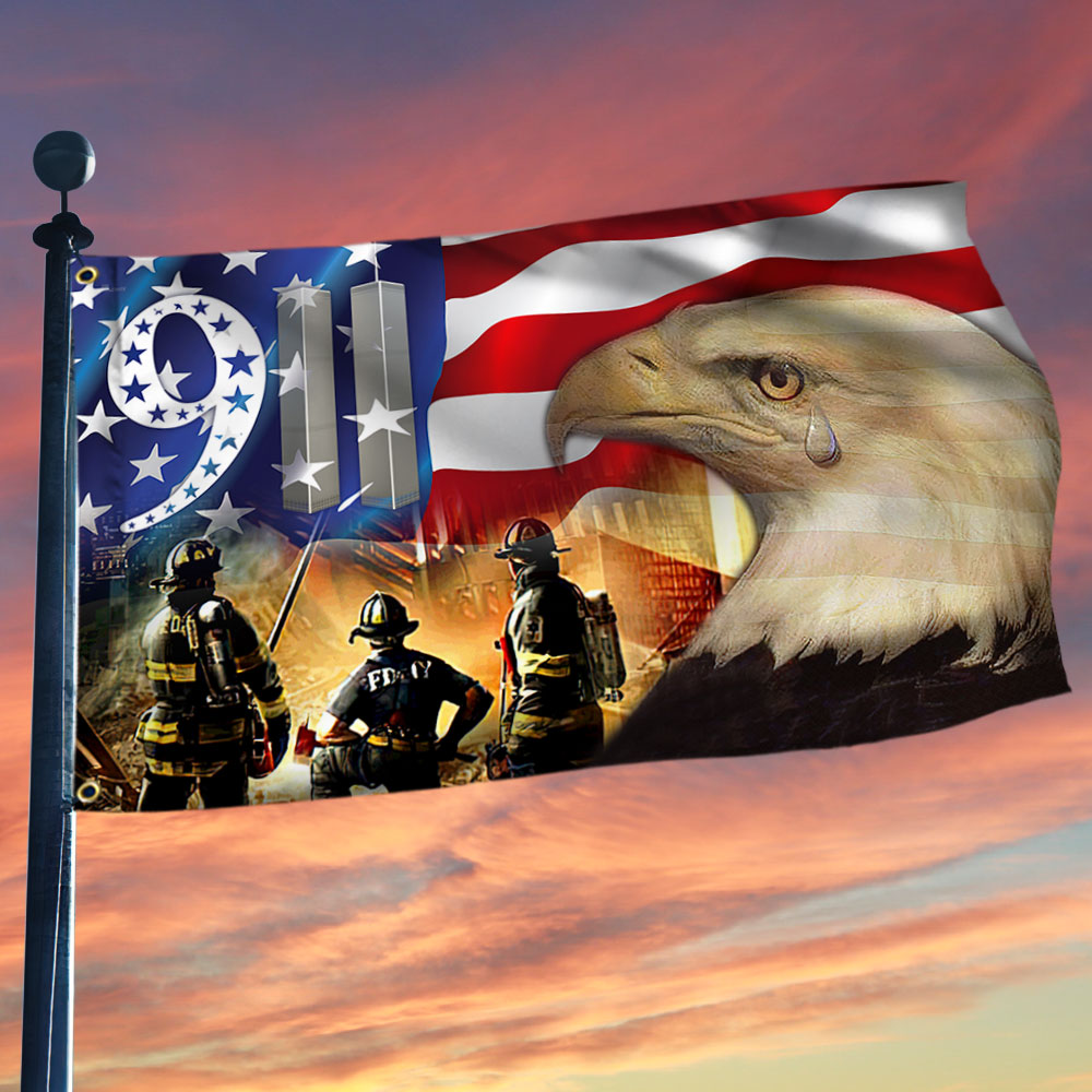 911 Patriot Day Grommet Flag September 11 Attacks Never Forget 9 11(3)