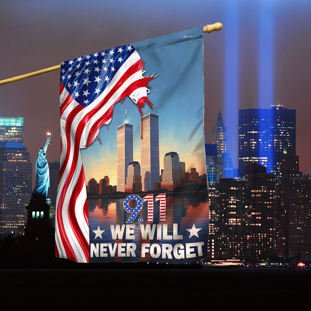911 Patriot Day September 11 Never Forget American Jesus Flag
