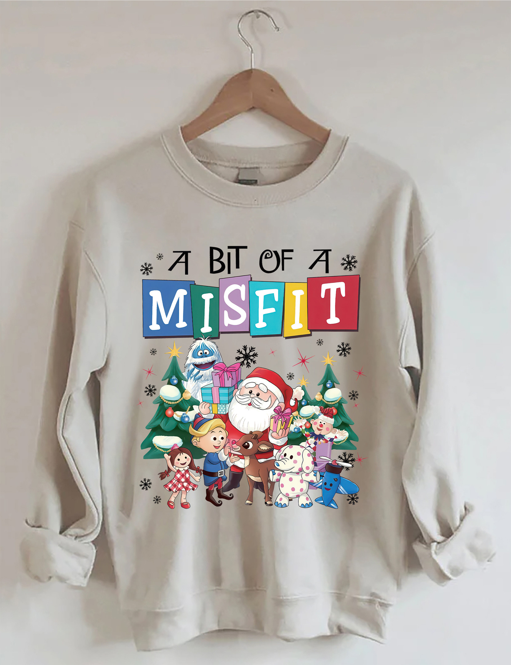 A Bit Of A Misfit Christmas Sweatshirt Winter Apparel Unique Christmas Gifts For Her