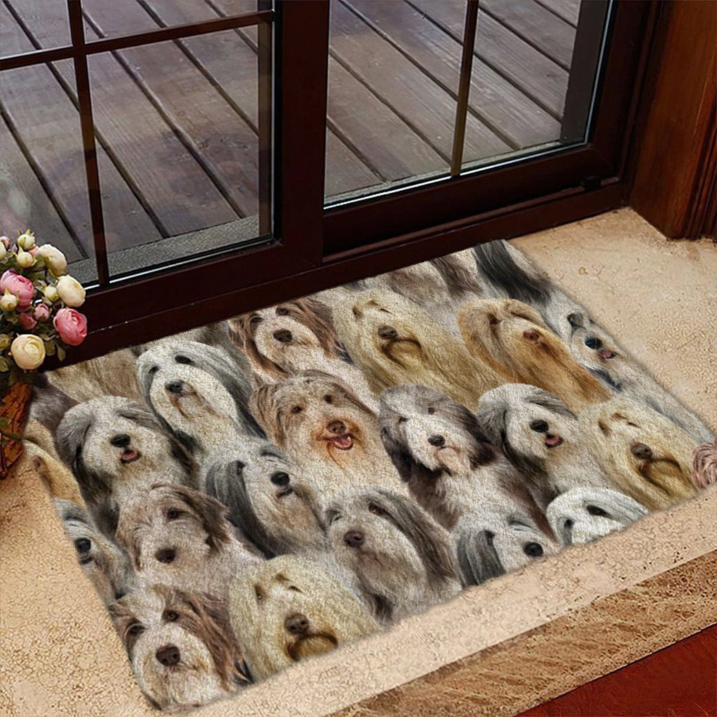 A Bunch Of Bearded Collies Doormat Dog Welcome Mat Top Gifts For Dog Lovers